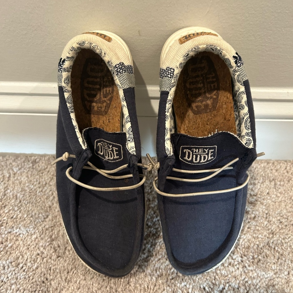 Hey Dude Navy Blue Boys Shoes